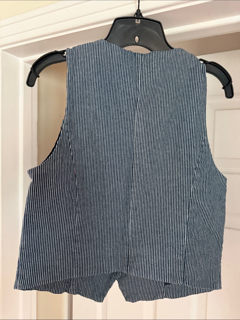Rachel Zoe Navy and White Pinstripe Vest - Picture 5 of 5
